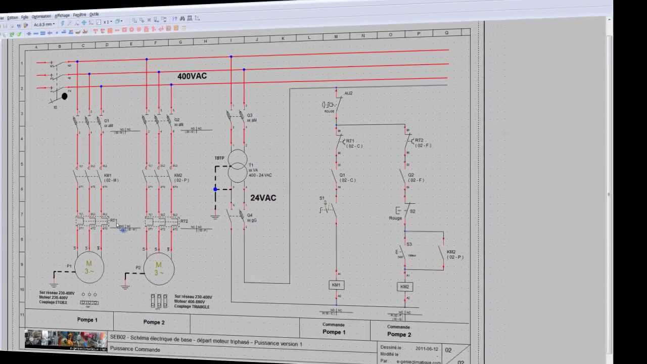 Schema electrique demarrage moteur diesel