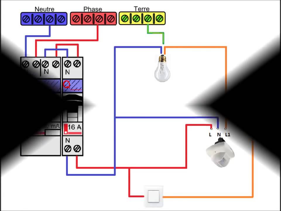 Schema circuit electrique avec interrupteur
