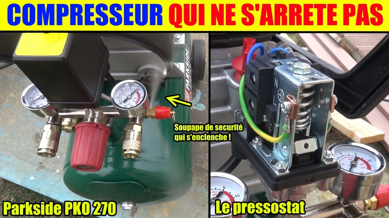 Schema electrique d'un compresseur a air