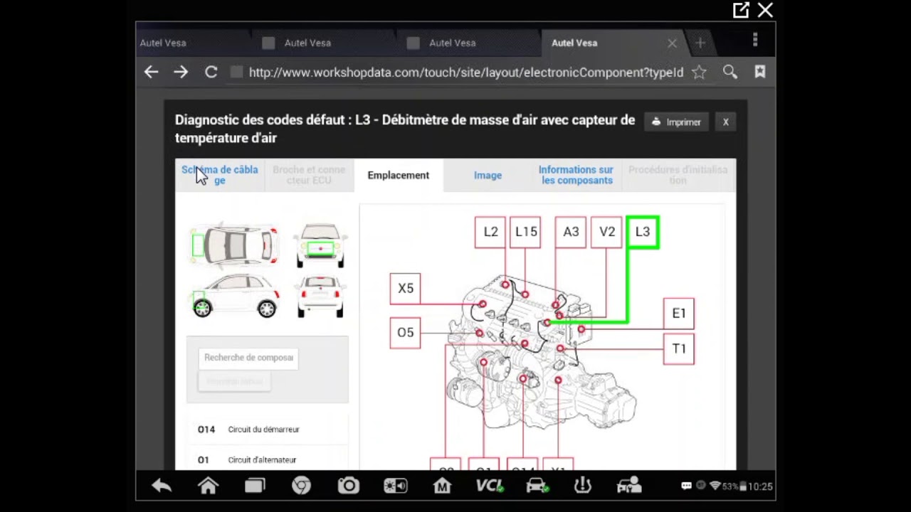 Fiat punto schema electrique