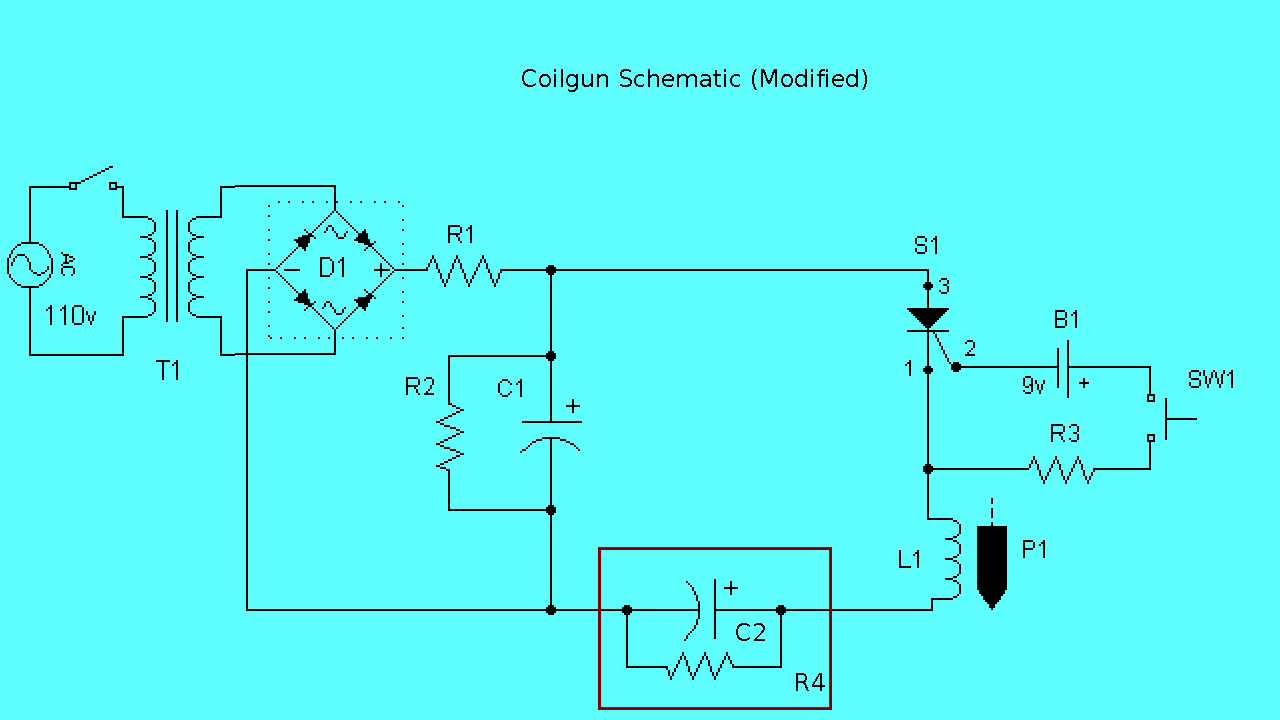 Schema electrique coilgun