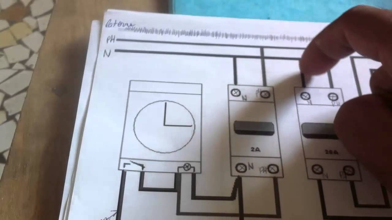 Schema electrique minuterie finder