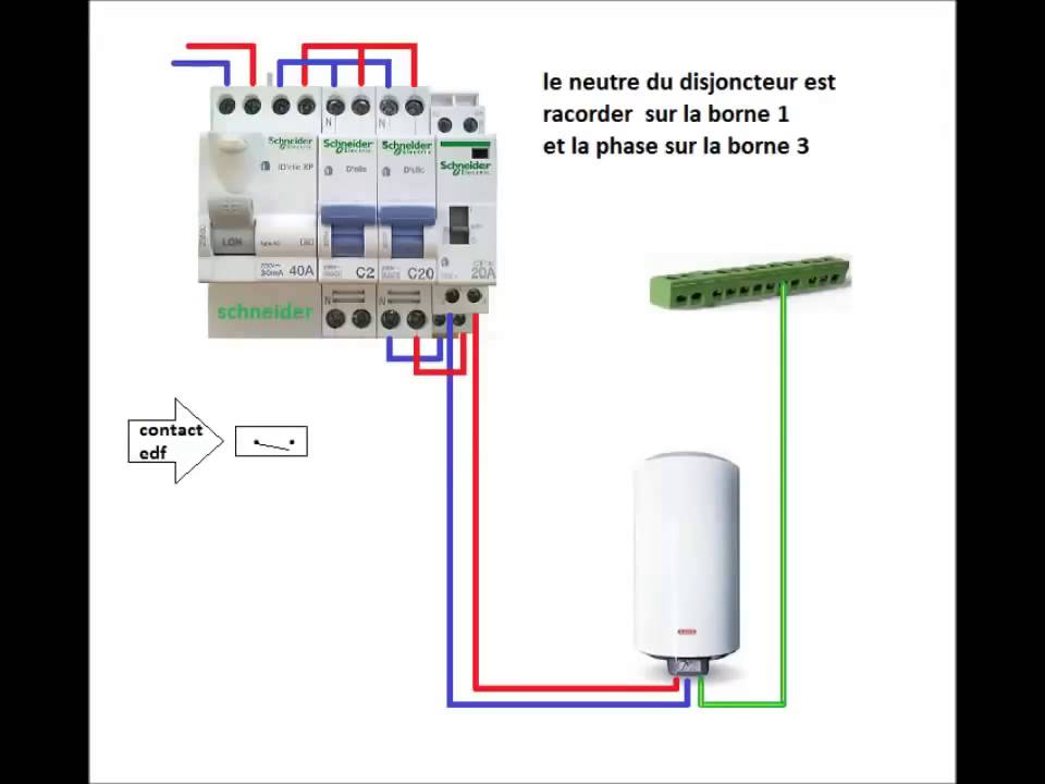 Schema electrique du contacteur jour nuit