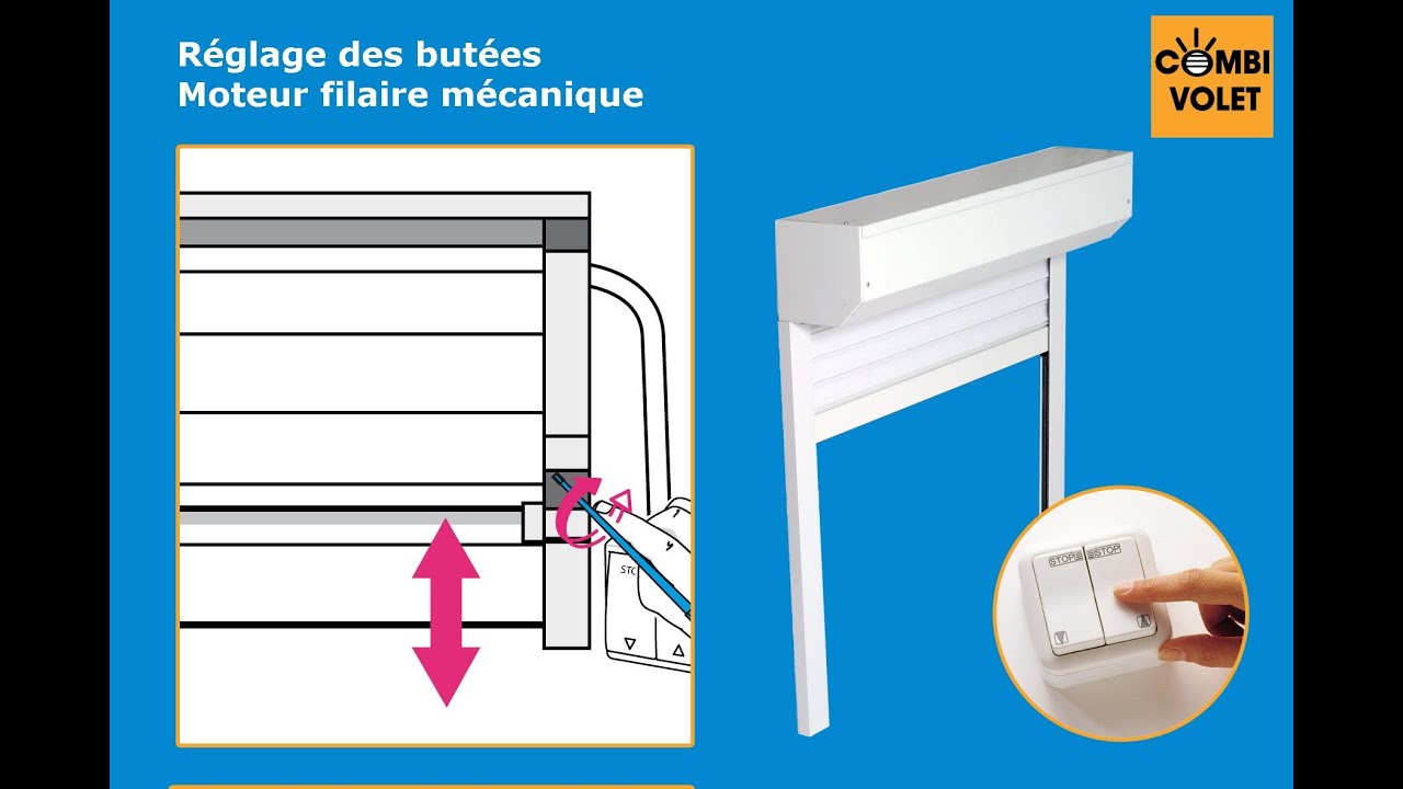 Schema électrique d un branchement de moteur pour volets électrique avosdim a son interrupteur