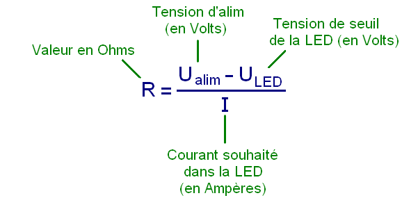 Schema electrique avec resistance