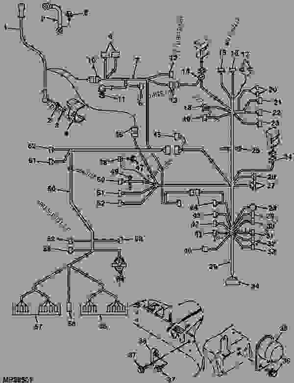 Schema electrique john deere 2850