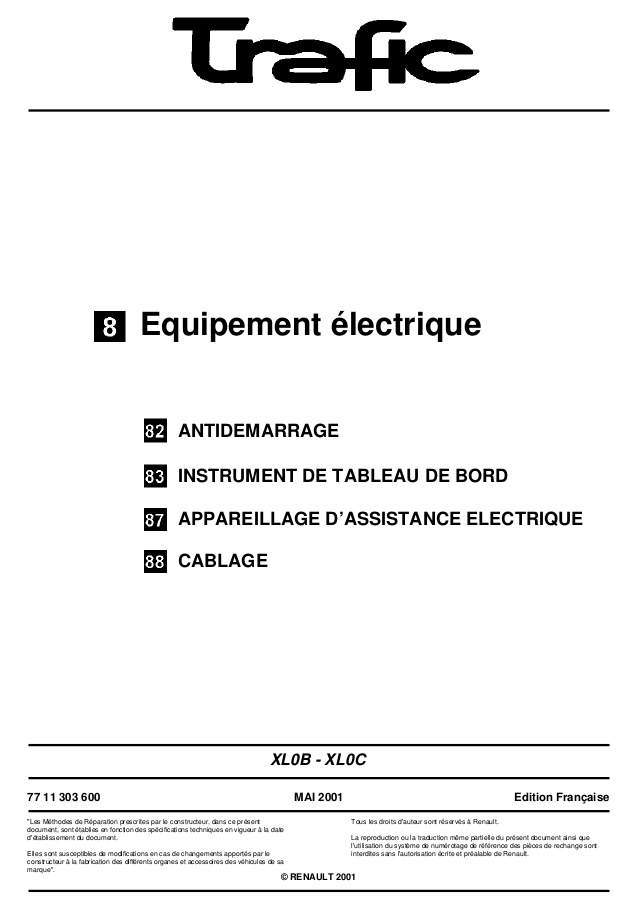 Renault master schema electrique