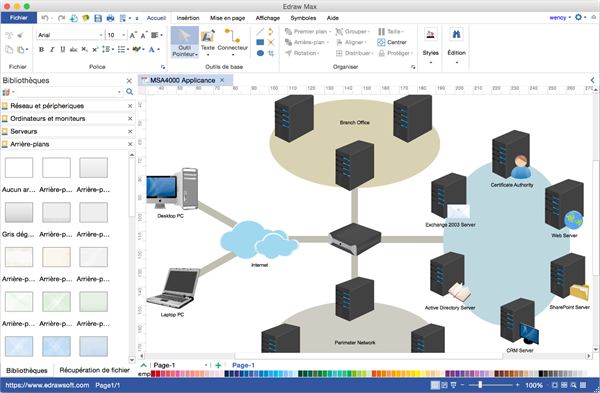 Microsoft visio schéma électrique