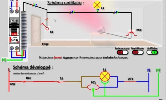 Schema electrique pour hotte