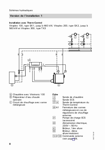 Schema electrique chaudiere viessmann
