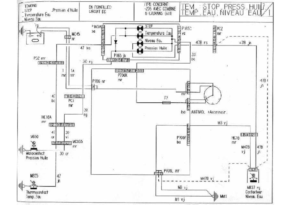 Schema electrique 304 diesel