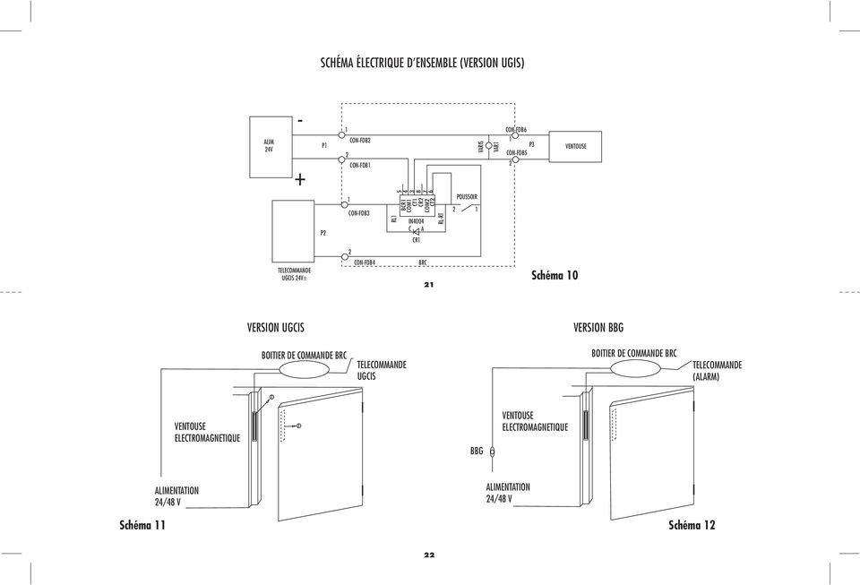 Schema electrique ventouse electromagnetique