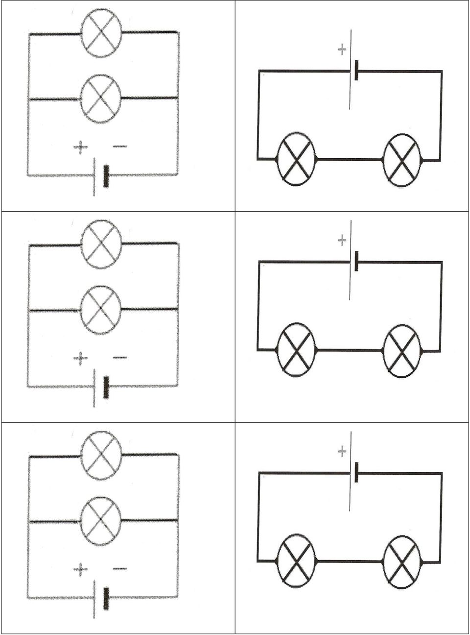 Schéma circuit électrique cm1