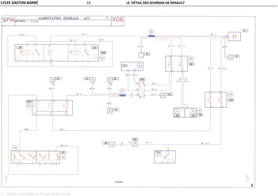 Schema electrique scenic 1 phase 2