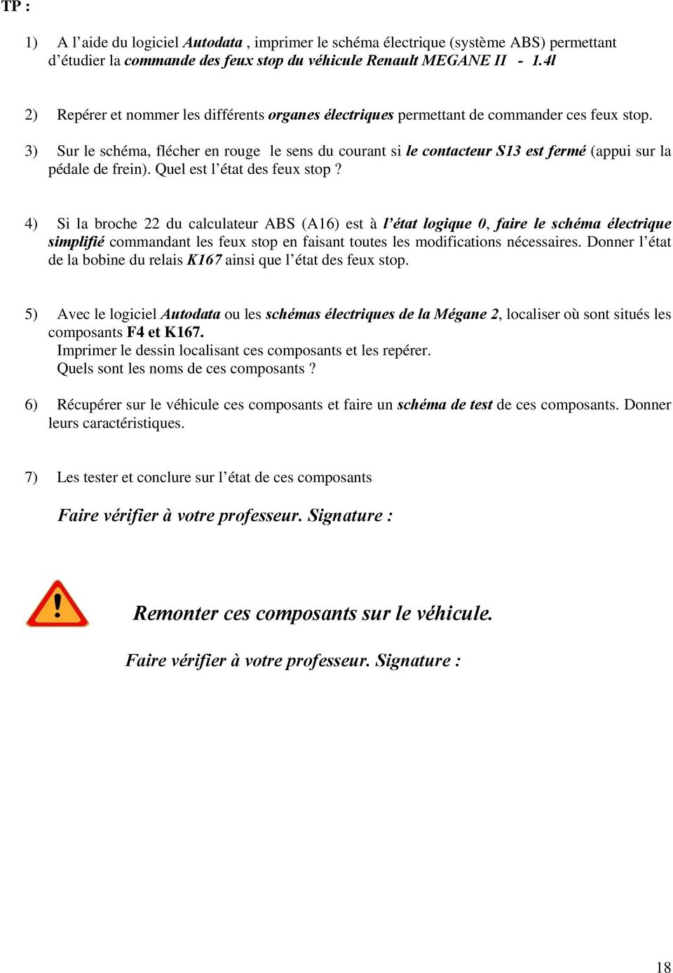 Autodata schema electrique