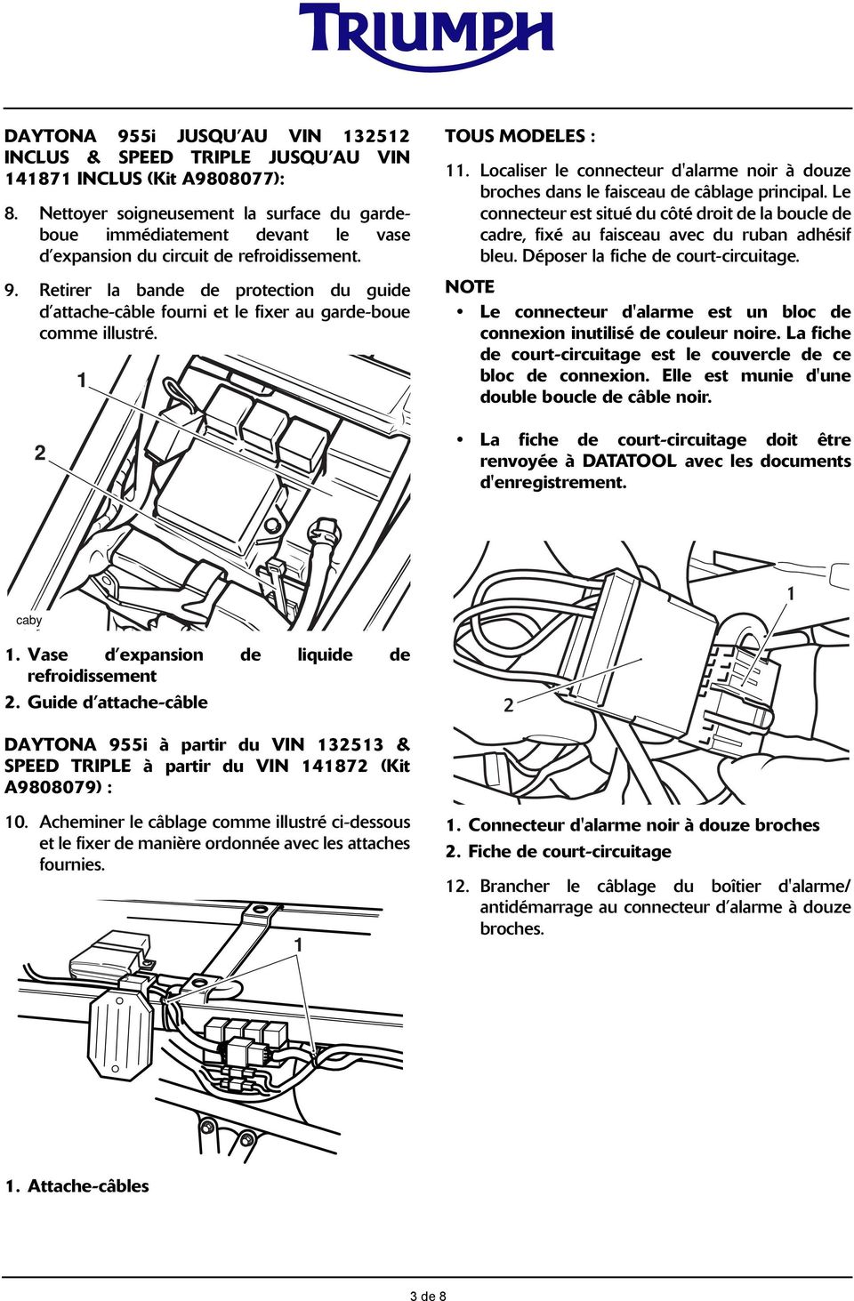 Schema electrique triumph 955i