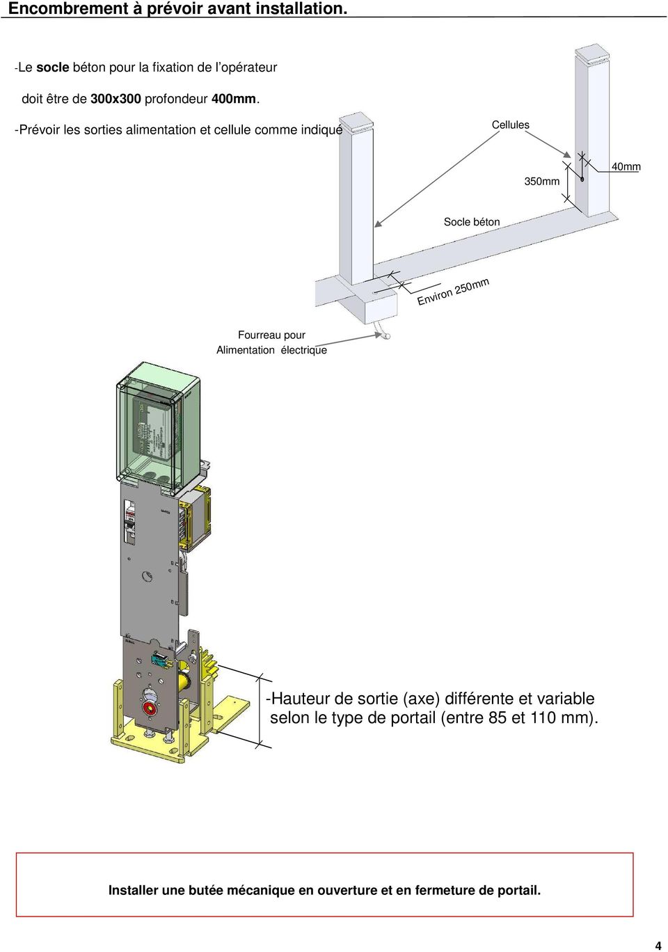 Norme electrique portail