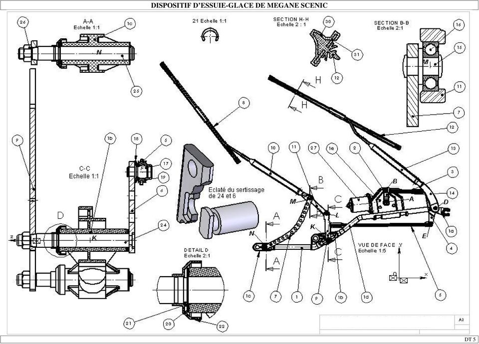 Schema electrique essuie glace megane 1