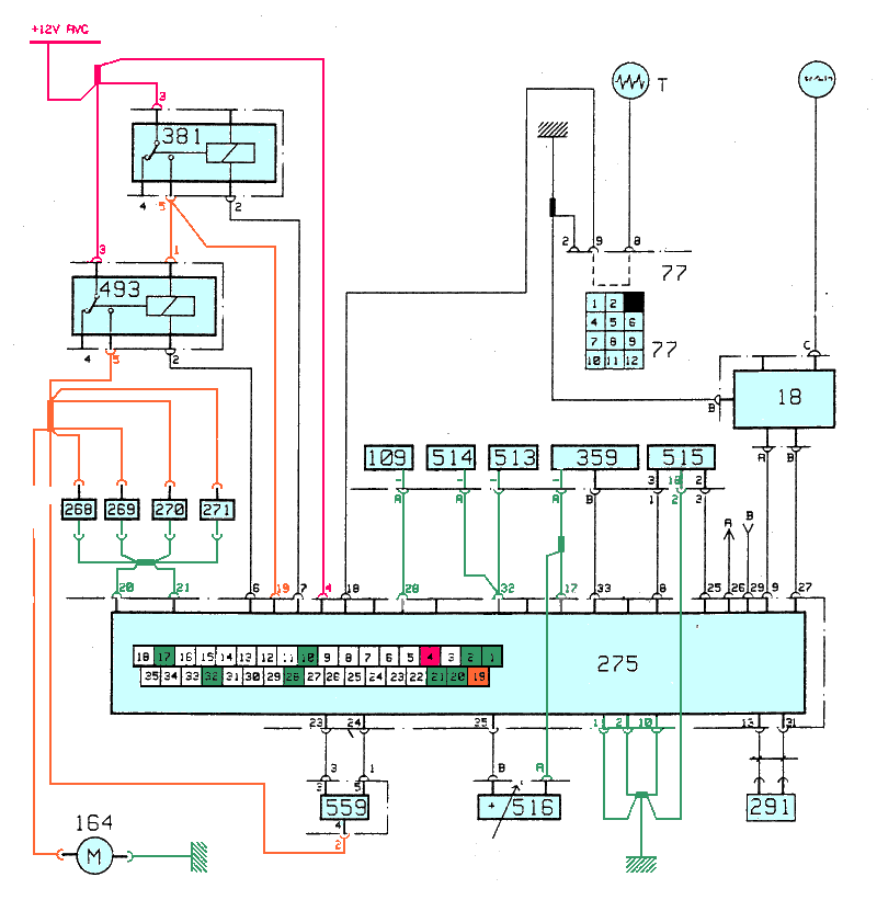 Schema electrique calculateur auto