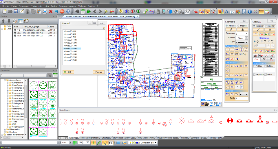 Schéma electrique dwg