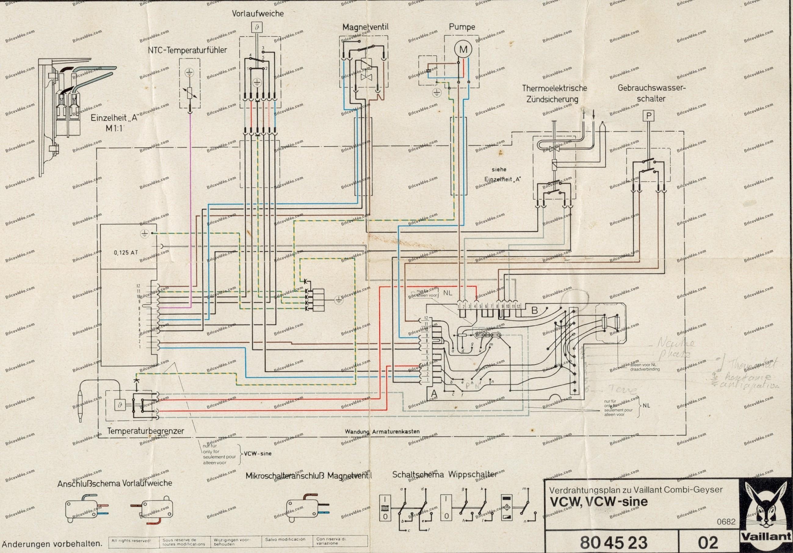 Schema electrique chaudiere murale gaz chaffoteaux
