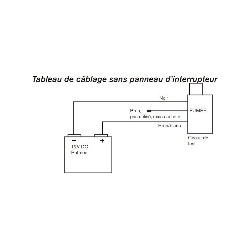 Schema electrique pompe de cale