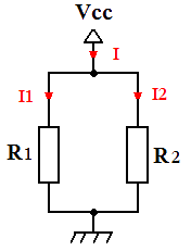 Pont diviseur de tension schema electrique