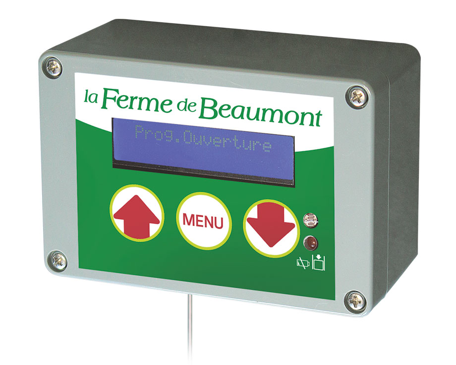 Schema électrique porte automatique poulailler programmable maidon