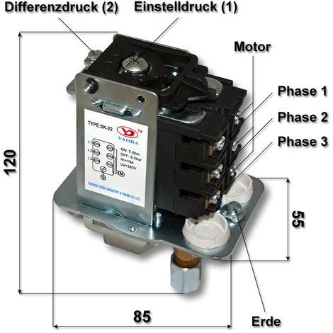 Schema electrique compresseur 380v