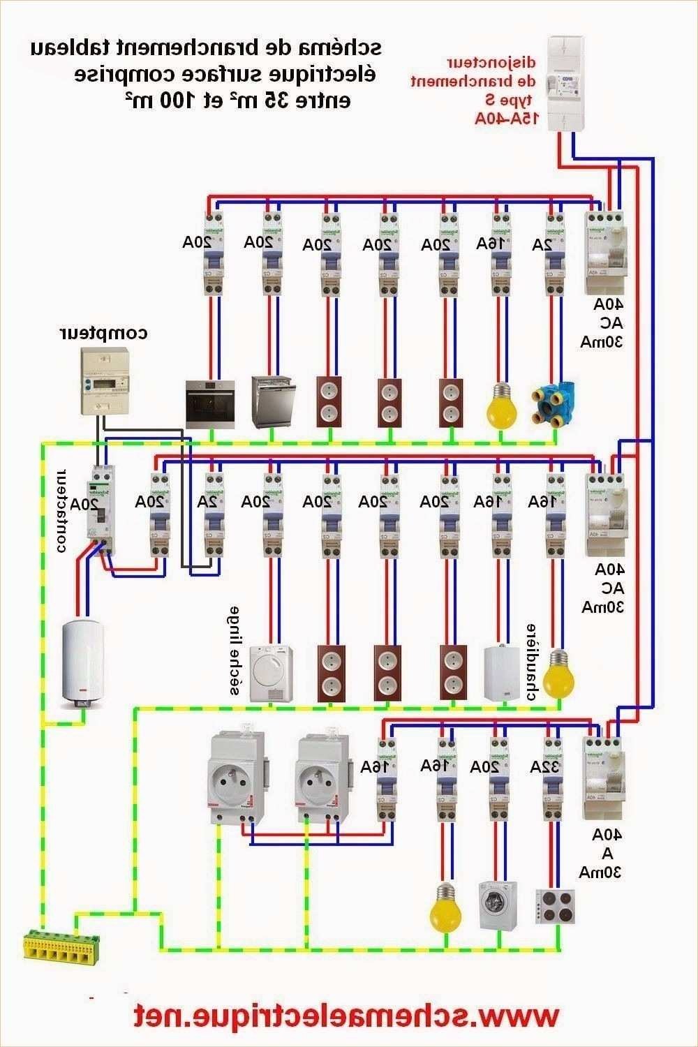 Schema electrique maison 120m2