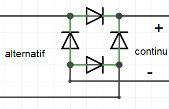 Schema electrique avec diode