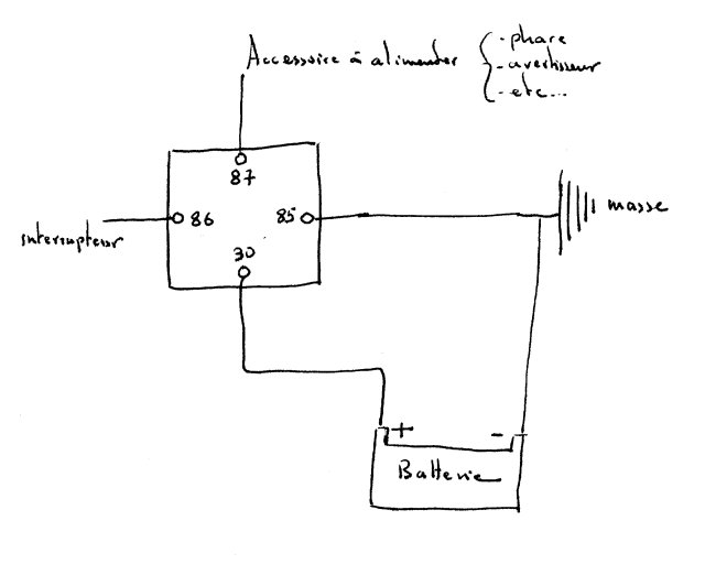 Schema relais electrique 12v