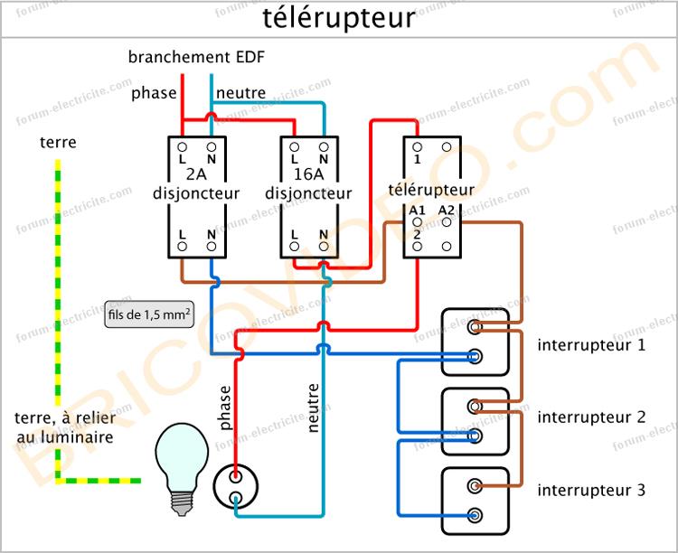 Schema ancienne installation electrique