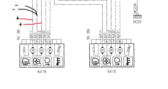 Schema electrique retroviseur 206