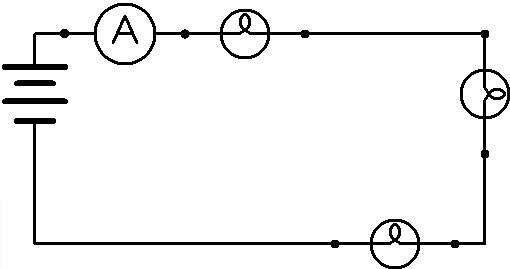 Schema d'un circuit electrique en serie