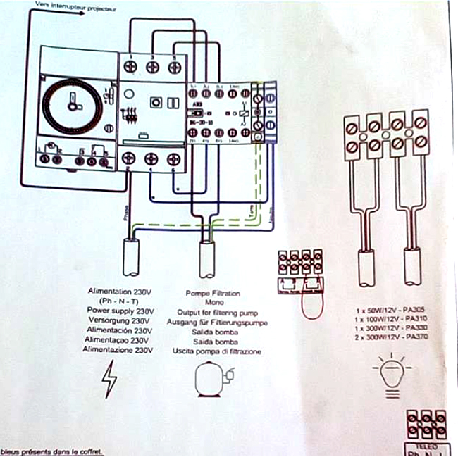 Schema electrique coffret de piscine