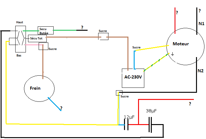 Schema cablage treuil electrique