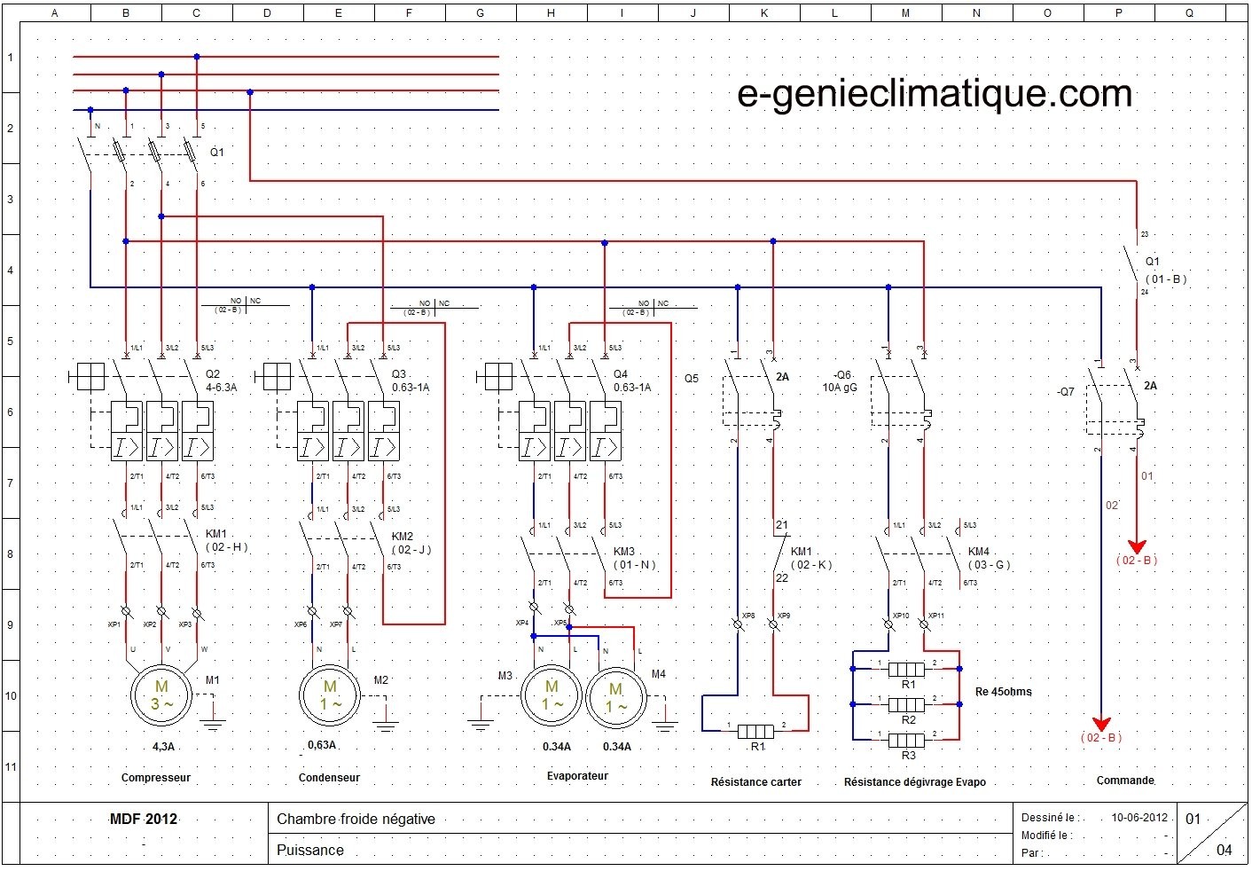 Schéma électrique tertiaire