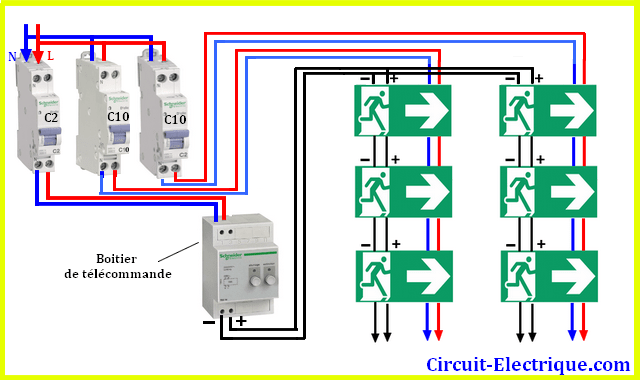 Schema electrique telecommande baes