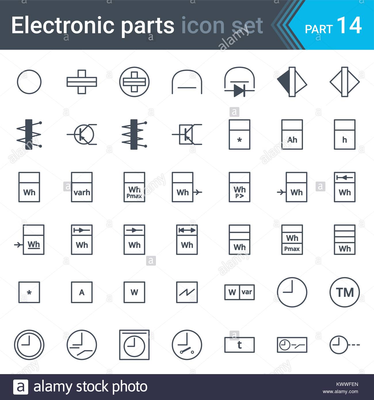 Icone schéma électrique