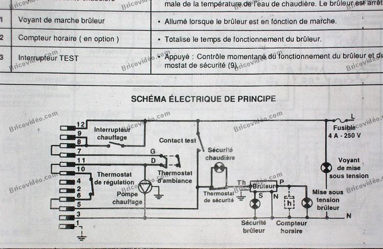 Schema electrique chaudiere fuel