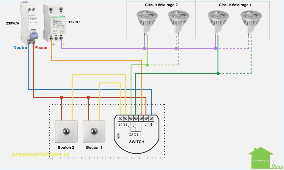 Schema installation electrique exterieur