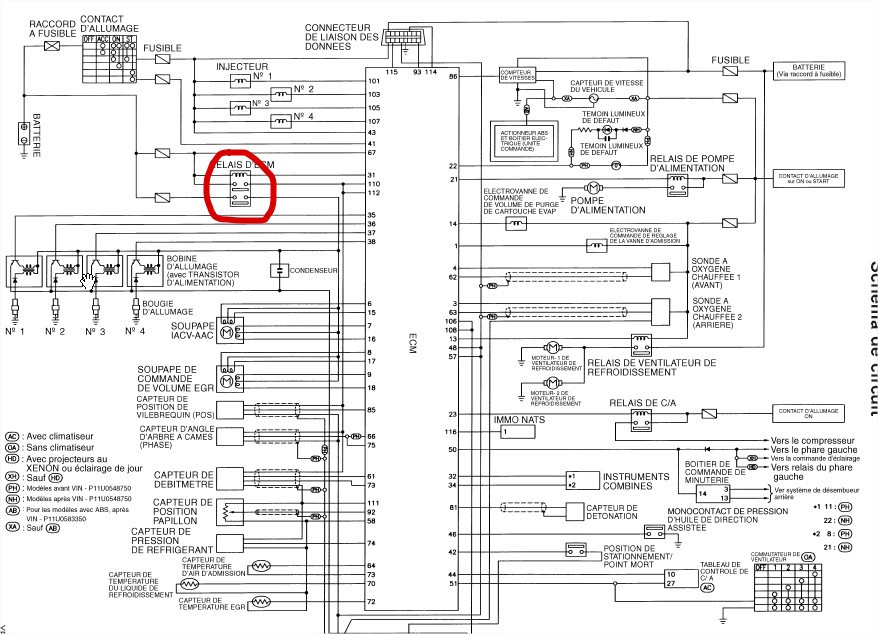 Schema electrique nissan micra