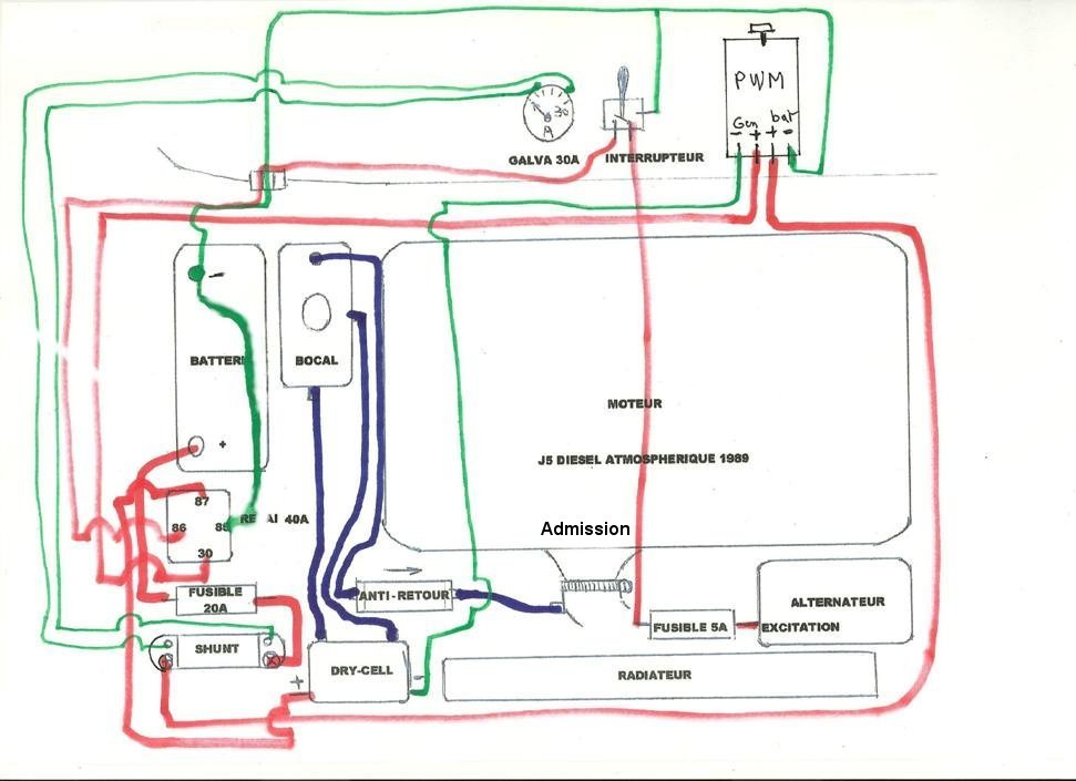 Schema de cablage electrique camping car
