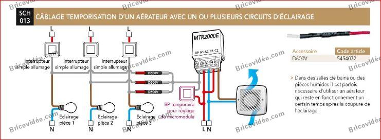 Schema electrique extracteur d'air