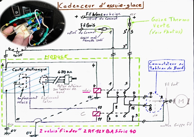 Schema electrique essuie glace clio 2