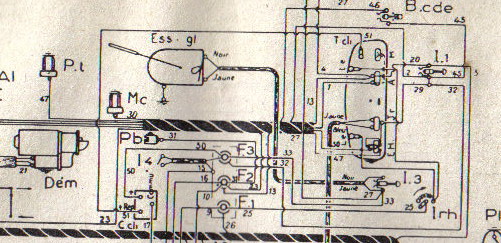 Schema electrique peugeot 403