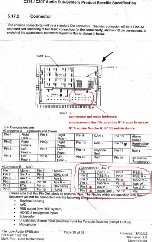 Schema electrique autoradio ford mondeo