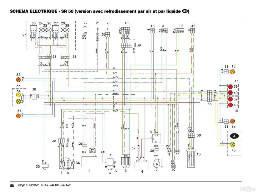 Schema electrique booster mbk spirit 2004