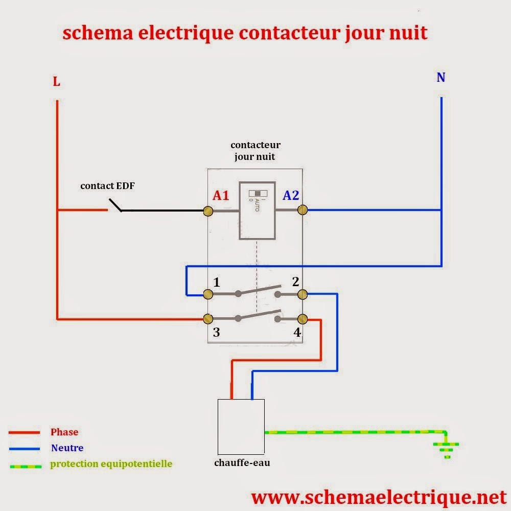 Schema electrique chauffe-eau